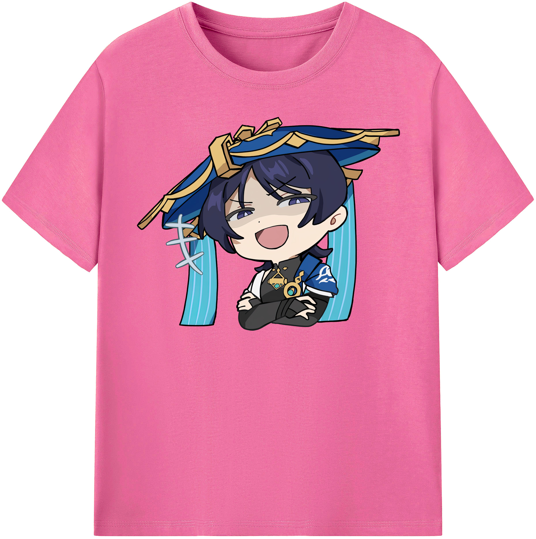 げんし神 さんペい genshin Sanpei レディースカジュアルプリントTシャツ（綿100％）